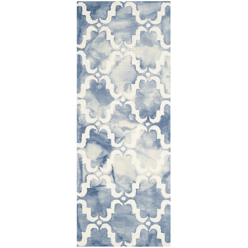 Safavieh Dip Dyed Blue Contemporary Rug - Runner 2'3
