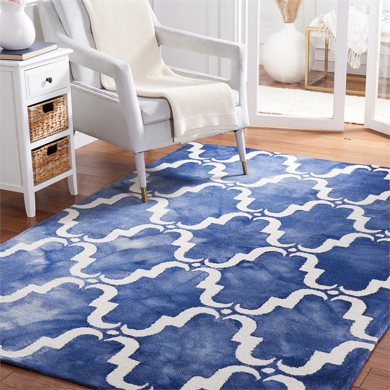 Safavieh Dip Dyed Navy Contemporary Rug - 3' x 5'