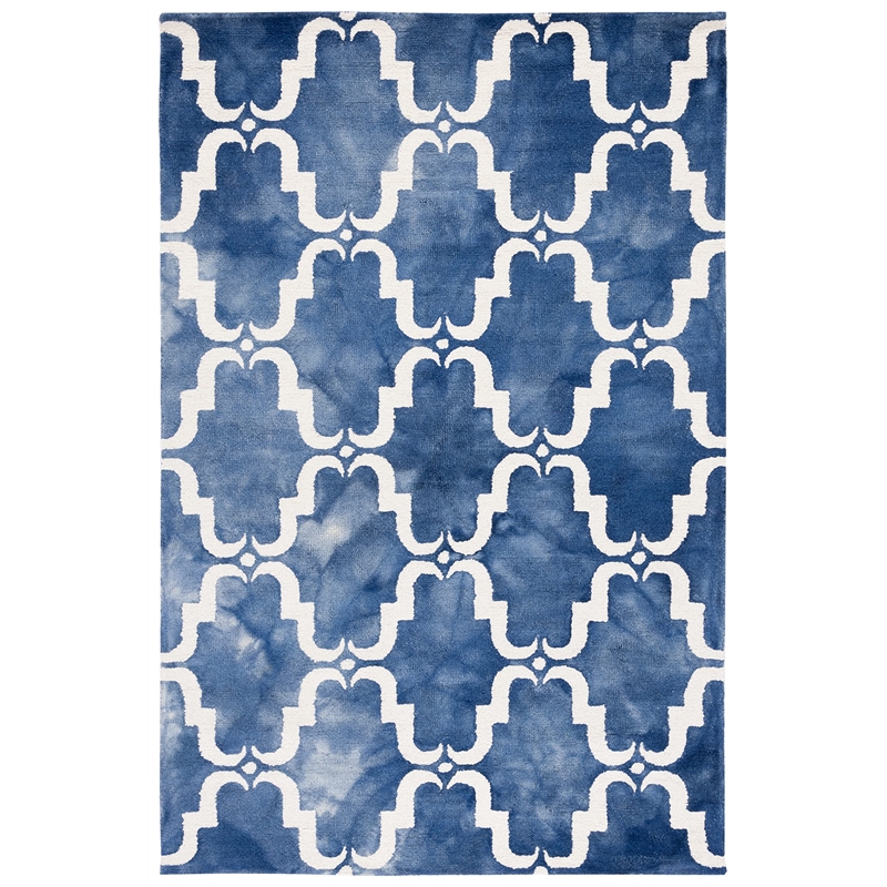 Safavieh Dip Dyed Navy Contemporary Rug - 6' x 9'