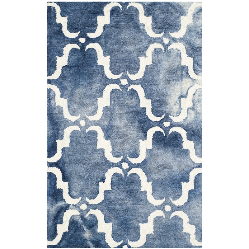 Safavieh Dip Dyed Navy Contemporary Rug - Runner 2'6