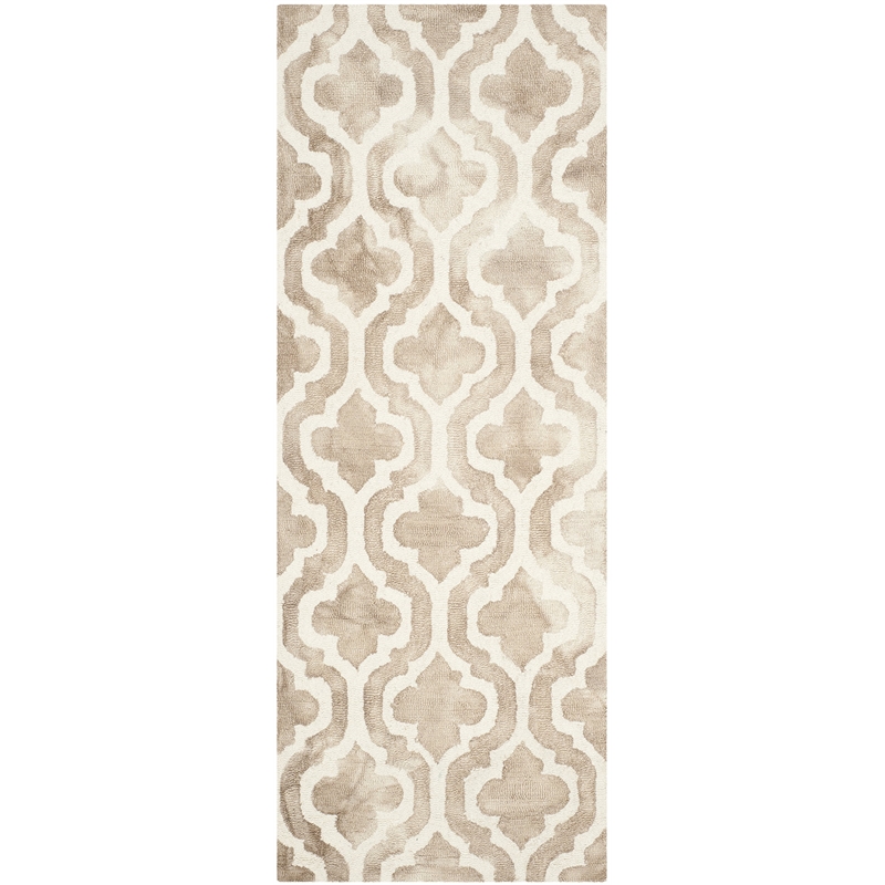 Safavieh Dip Dyed Beige Contemporary Rug - Runner 2'3