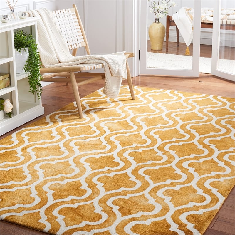 Safavieh Dip Dyed Gold Contemporary Rug - 3' x 5'