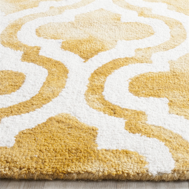 Safavieh Dip Dyed Gold Contemporary Rug - 4' x 6'