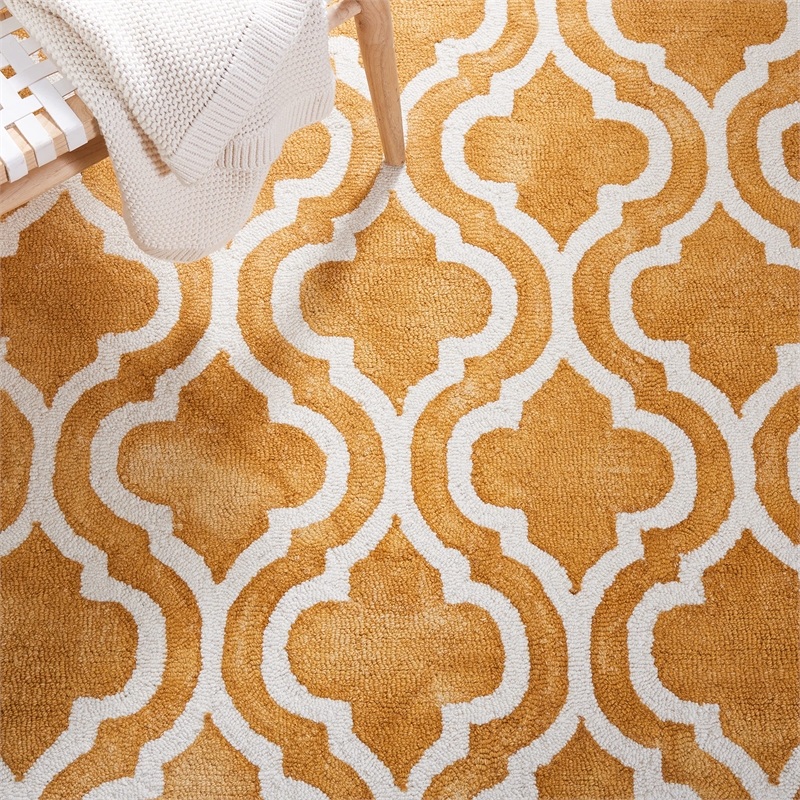 Safavieh Dip Dyed Gold Contemporary Rug - 6' x 9'