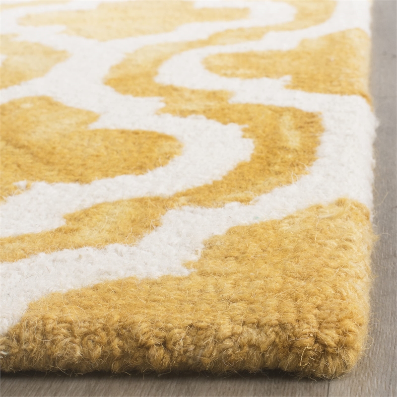 Safavieh Dip Dyed Gold Contemporary Rug - Runner 2'3