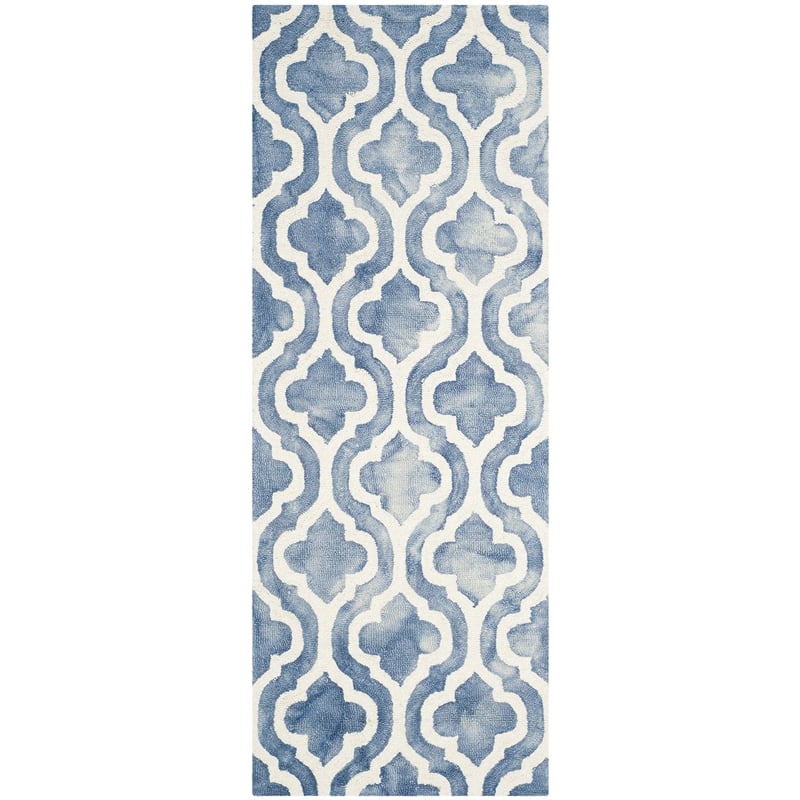 Safavieh Dip Dyed Blue Contemporary Rug - Runner 2'3