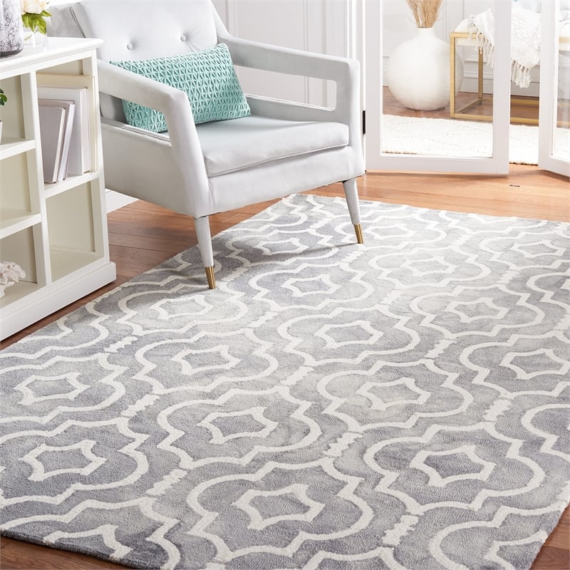 Safavieh Dip Dyed Grey Contemporary Rug - 3' x 5'