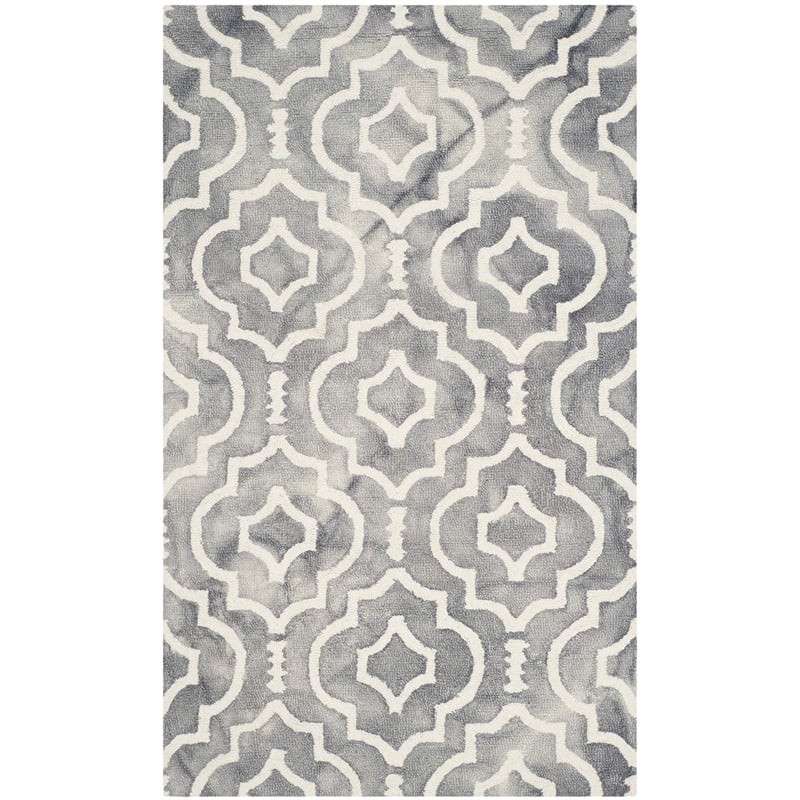 Safavieh Dip Dyed Grey Contemporary Rug - 3' x 5'
