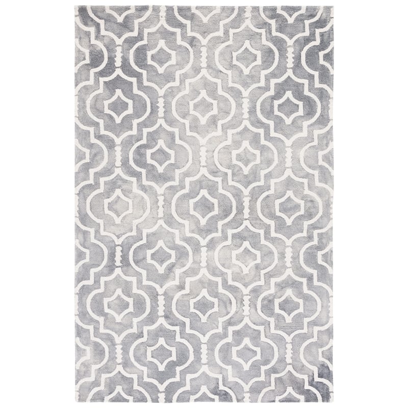 Safavieh Dip Dyed Grey Contemporary Rug - 6' x 9'