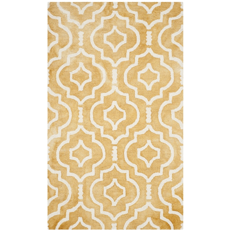 Safavieh Dip Dyed Gold Contemporary Rug - 3' x 5'