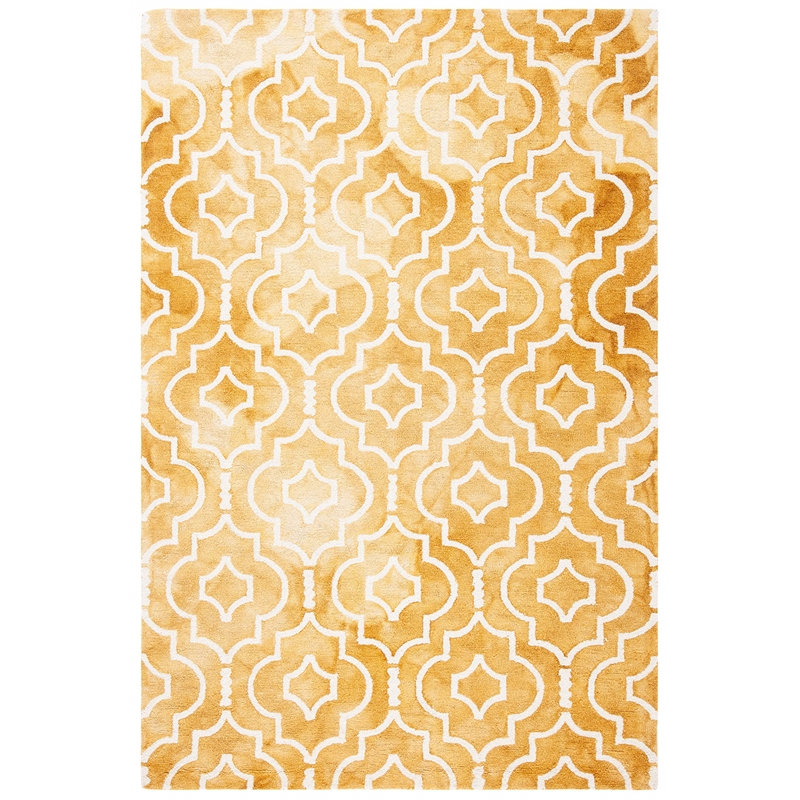 Safavieh Dip Dyed Gold Contemporary Rug - 6' x 9'