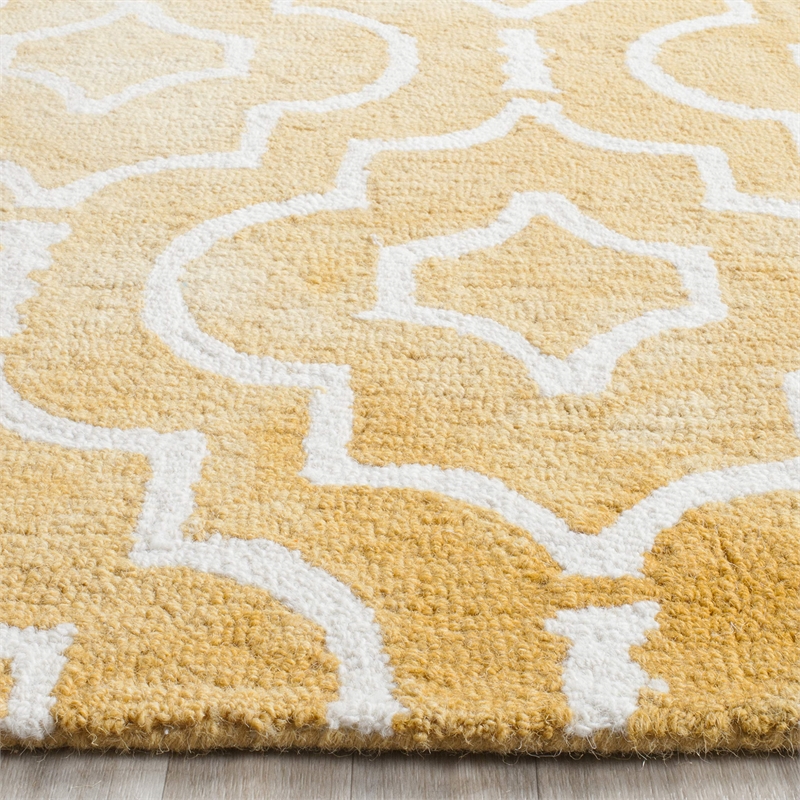 Safavieh Dip Dyed Gold Contemporary Rug - 8' x 10'