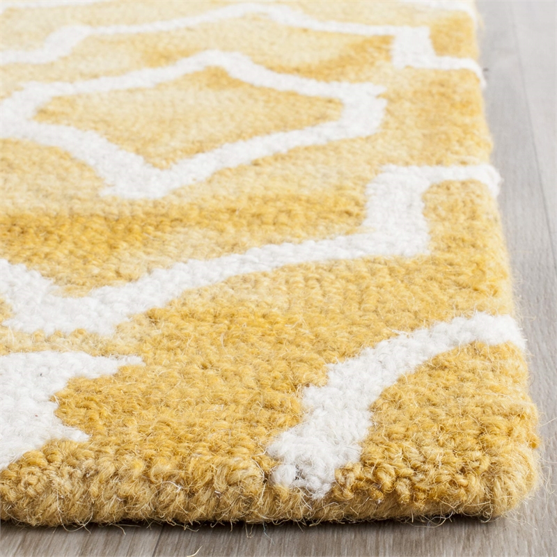 Safavieh Dip Dyed Gold Contemporary Rug - Runner 2'3