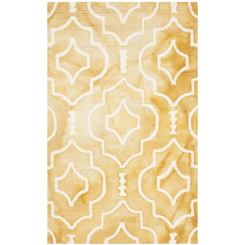 Safavieh Dip Dyed Gold Contemporary Rug - Runner 2'6