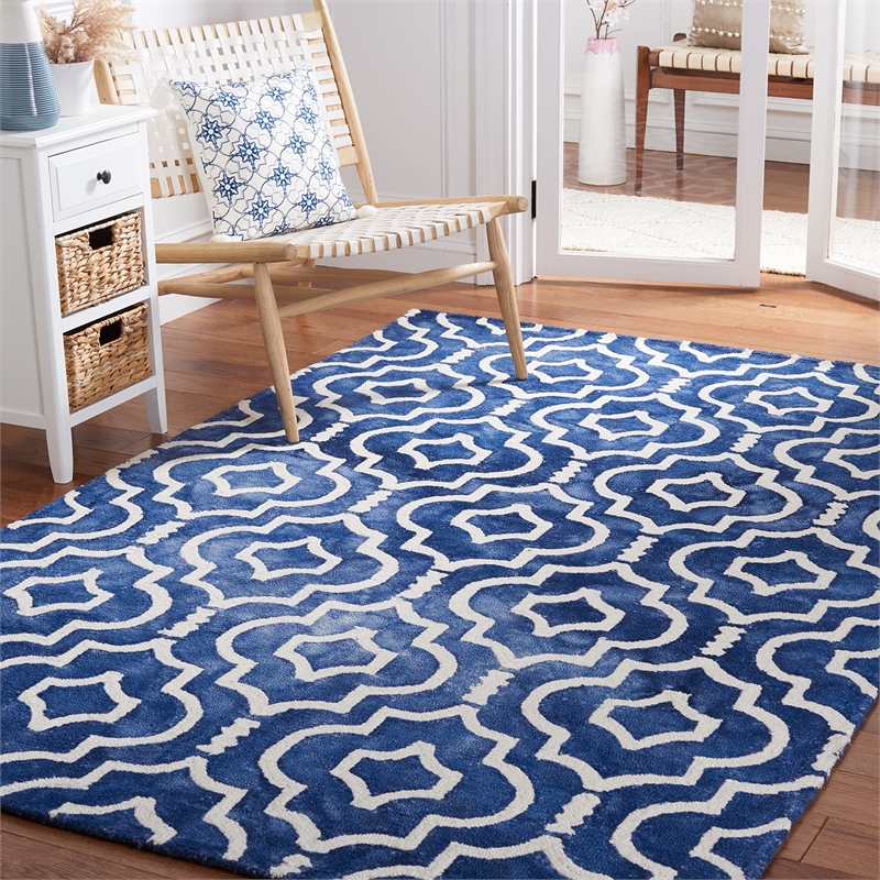Safavieh Dip Dyed Navy Contemporary Rug - 3' x 5'
