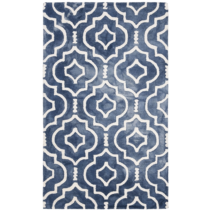 Safavieh Dip Dyed Navy Contemporary Rug - 3' x 5'