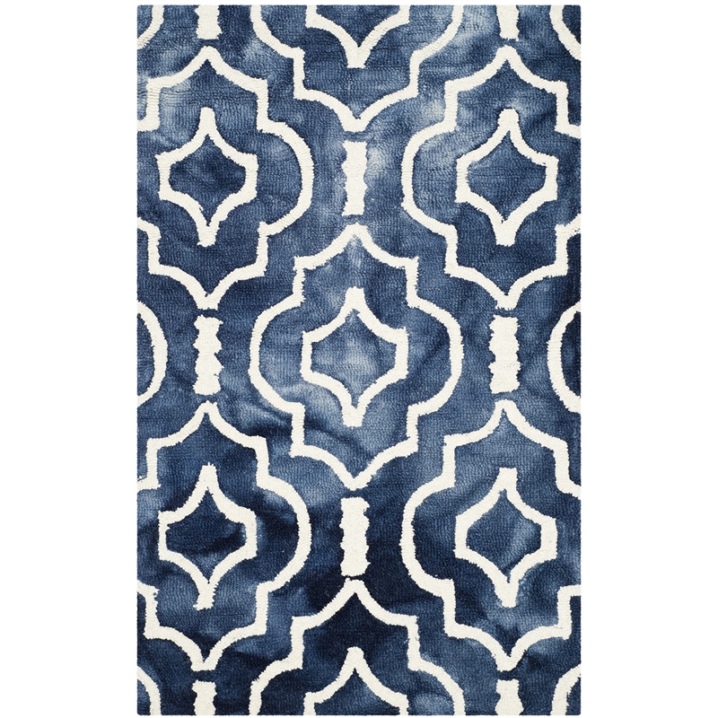 Safavieh Dip Dyed Navy Contemporary Rug - Runner 2'6