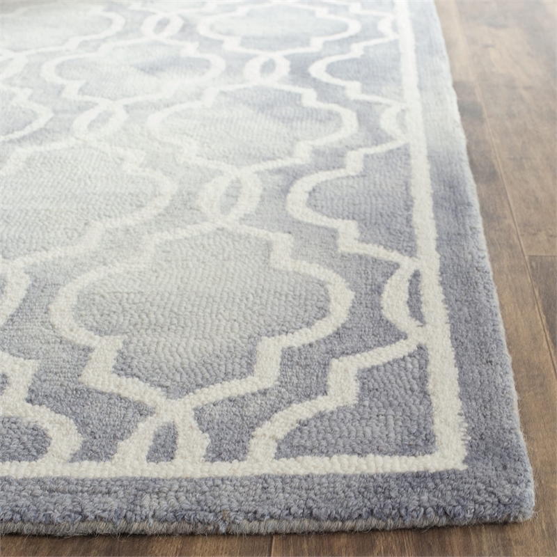 Safavieh Dip Dyed Grey Contemporary Rug - 9' x 12'