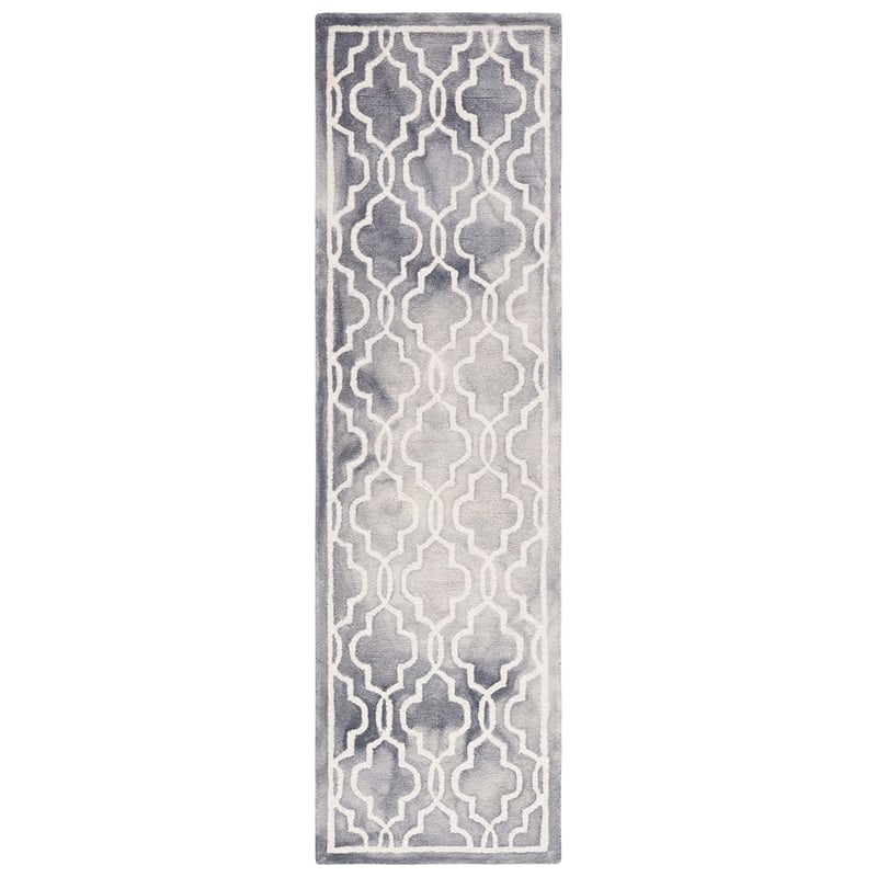 Safavieh Dip Dyed Grey Contemporary Rug - Runner 2'3