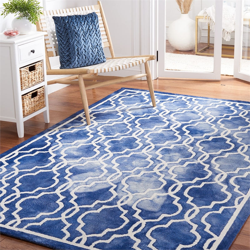 Safavieh Dip Dyed Navy Contemporary Rug - 3' x 5'