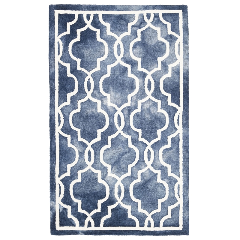 Safavieh Dip Dyed Navy Contemporary Rug - 3' x 5'