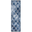 Safavieh Dip Dyed Navy Contemporary Rug - Runner 2'3