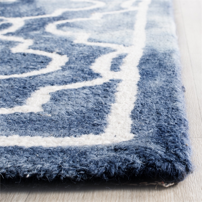 Safavieh Dip Dyed Navy Contemporary Rug - Runner 2'3