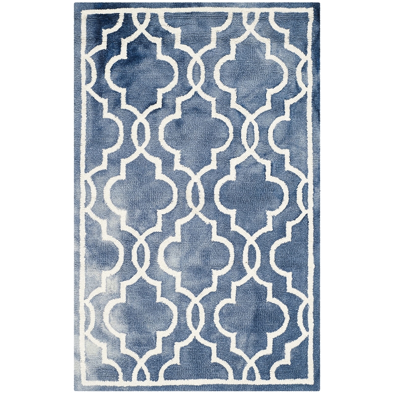 Safavieh Dip Dyed Navy Contemporary Rug - Runner 2'6