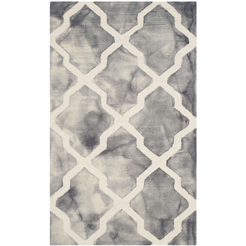 Safavieh Dip Dyed Grey Contemporary Rug - 4' x 6'