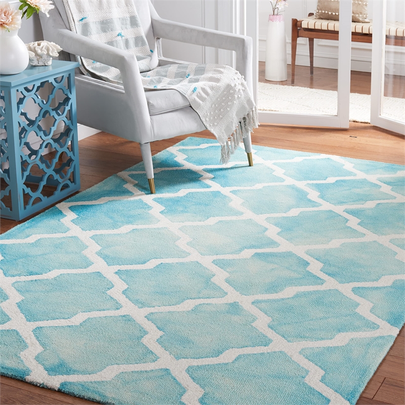 Safavieh Dip Dyed Turquoise Contemporary Rug - 3' x 5'