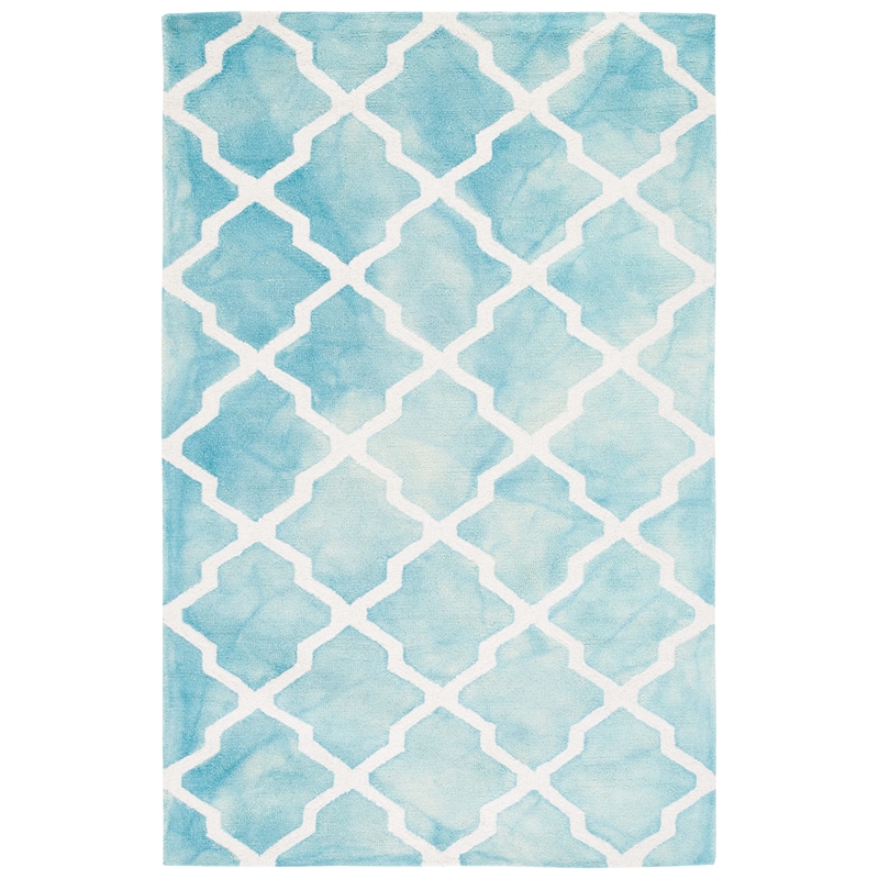 Safavieh Dip Dyed Turquoise Contemporary Rug - 5' x 8'