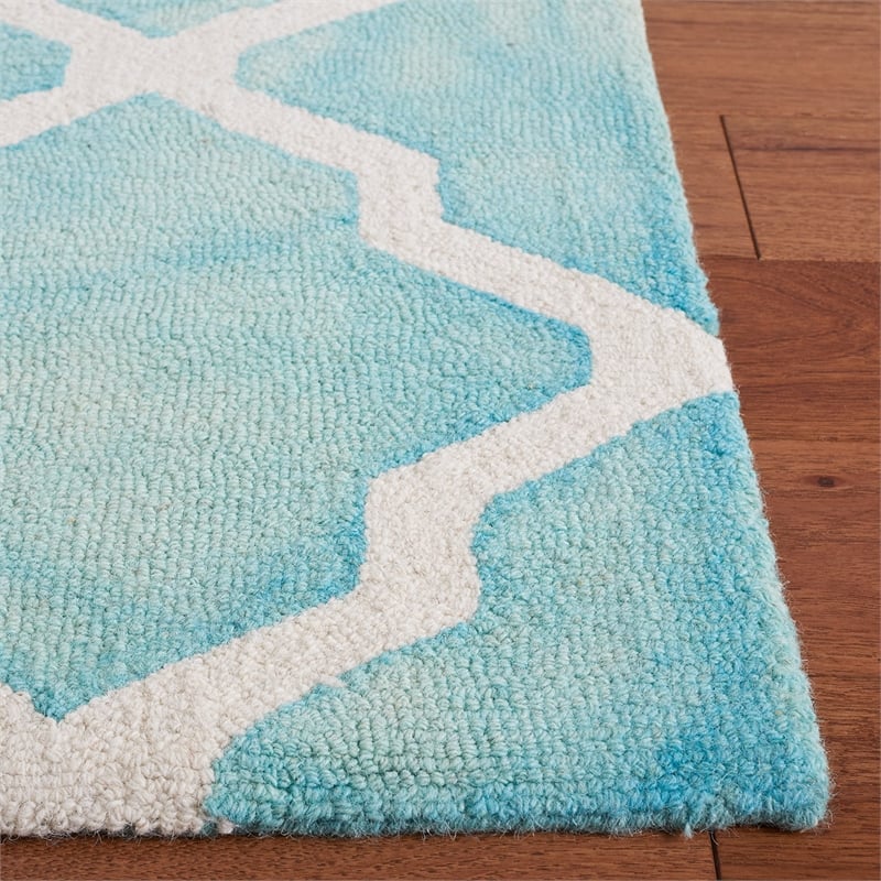 Safavieh Dip Dyed Turquoise Contemporary Rug - 8' x 10'