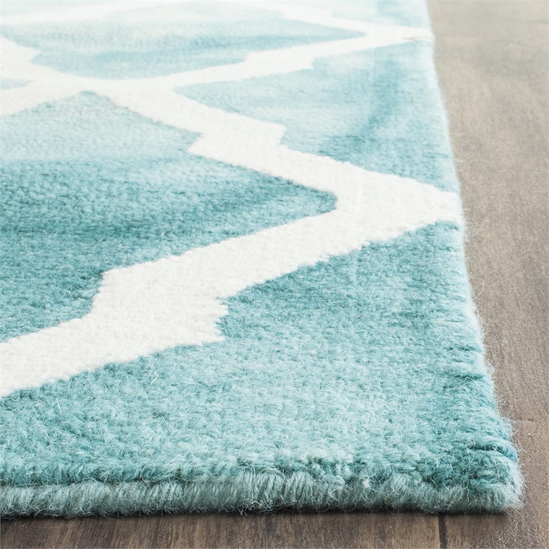 Safavieh Dip Dyed Turquoise Contemporary Rug - 9' x 12'
