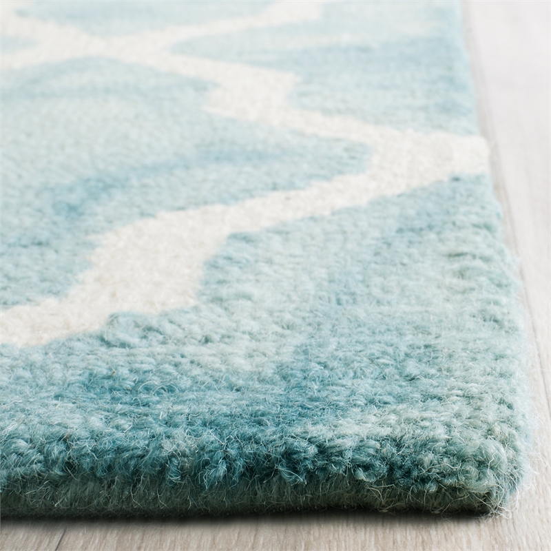 Safavieh Dip Dyed Turquoise Contemporary Rug - Runner 2'3