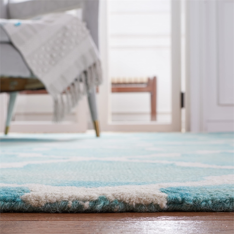 Safavieh Dip Dyed Turquoise Contemporary Rug - Runner 2'3
