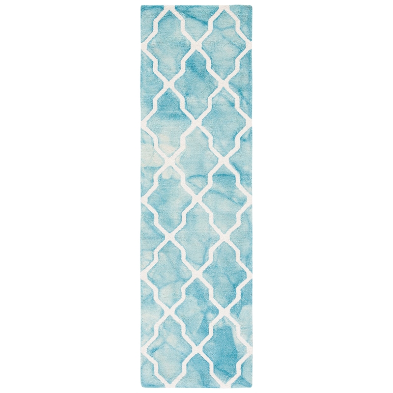 Safavieh Dip Dyed Turquoise Contemporary Rug - Runner 2'3