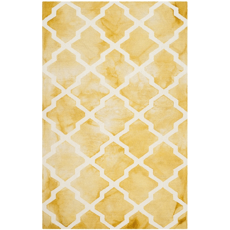 Safavieh Dip Dyed Gold Contemporary Rug - 4' x 6'