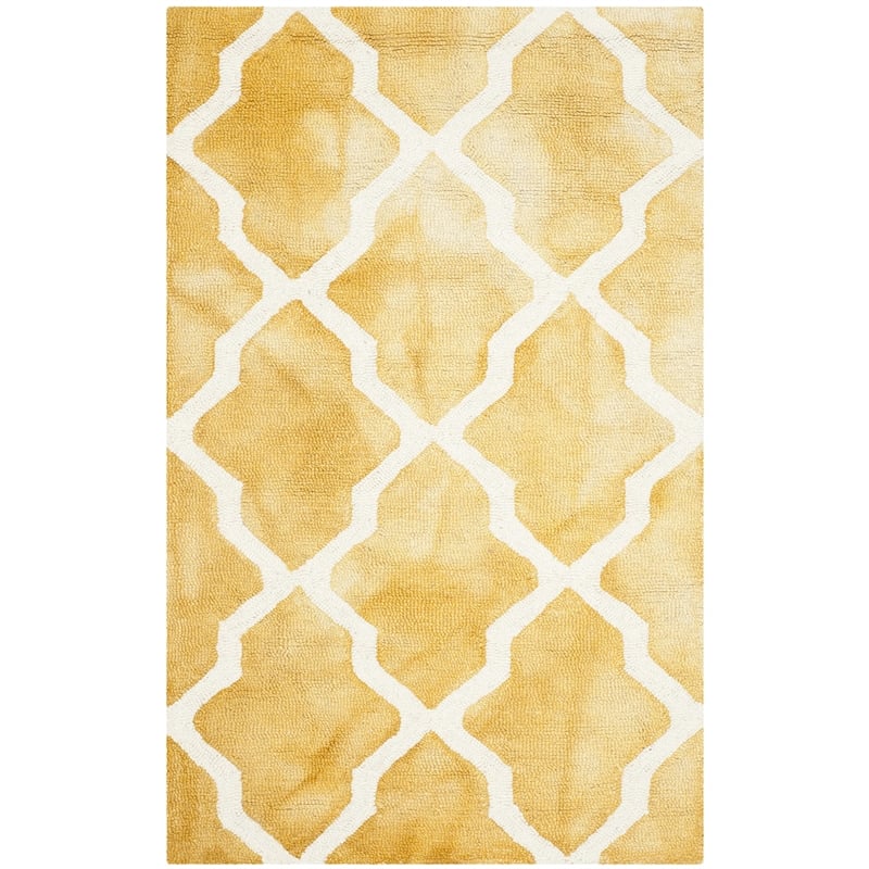 Safavieh Dip Dyed Gold Contemporary Rug - Runner 2'6