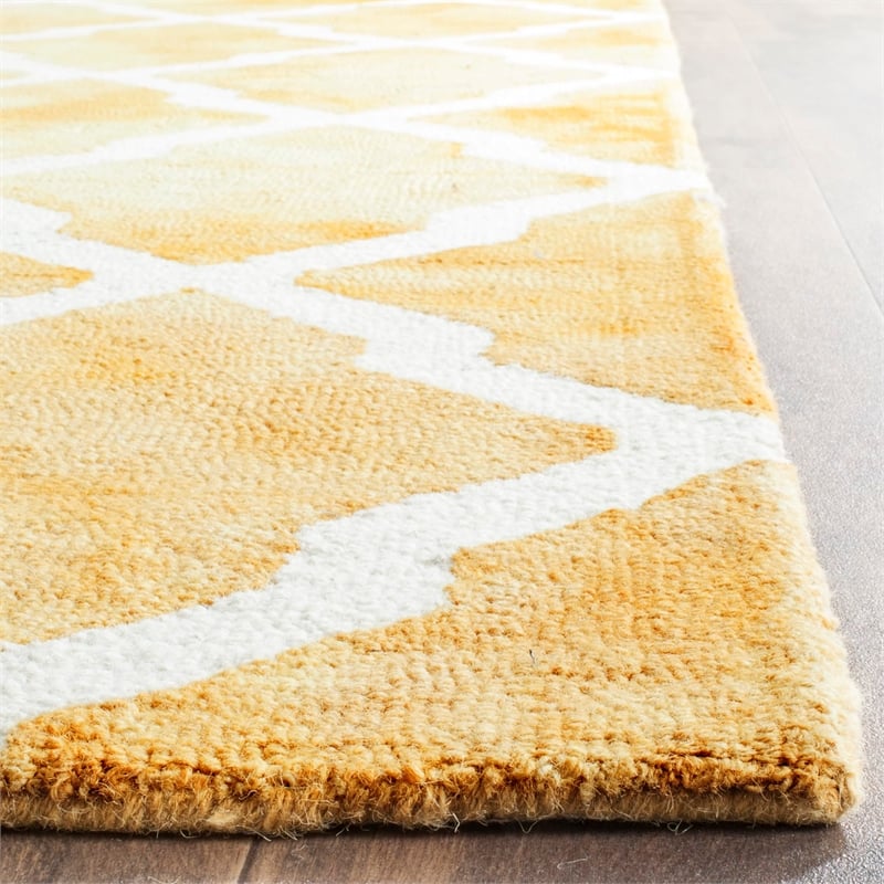 Safavieh Dip Dyed Gold Contemporary Rug - Runner 2'6