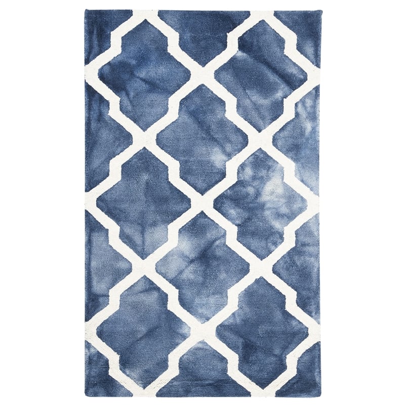 Safavieh Dip Dyed Navy Contemporary Rug - 4' x 6'