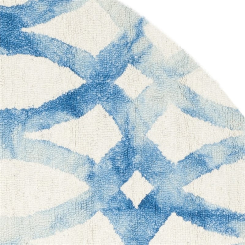 Safavieh Dip Dyed Ivory Contemporary Rug - Round 5'