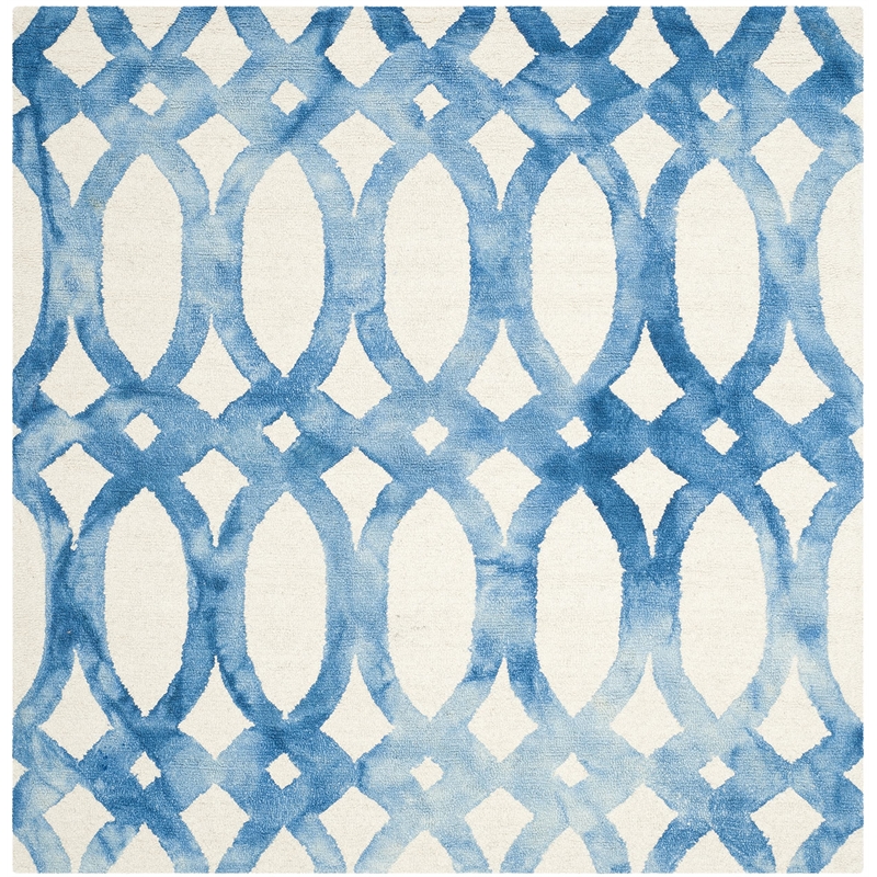 Safavieh Dip Dyed Ivory Contemporary Rug - Square 5'