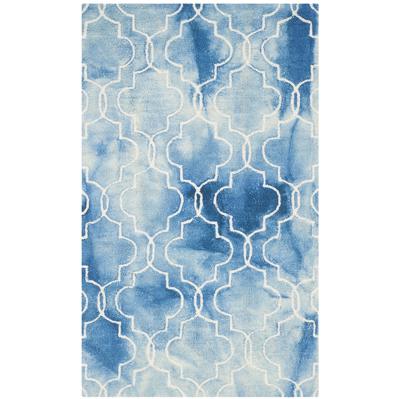 Safavieh Dip Dyed Blue Contemporary Rug - 4' x 6'