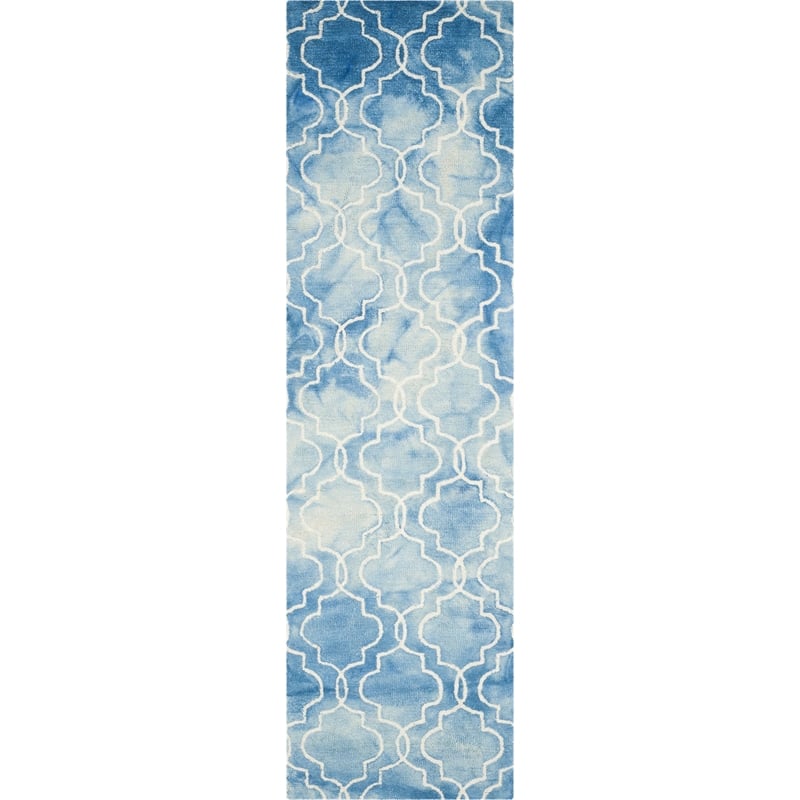 Safavieh Dip Dyed Blue Contemporary Rug - 9' x 12'