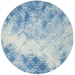 Safavieh Dip Dyed Blue Contemporary Rug - Round 7'