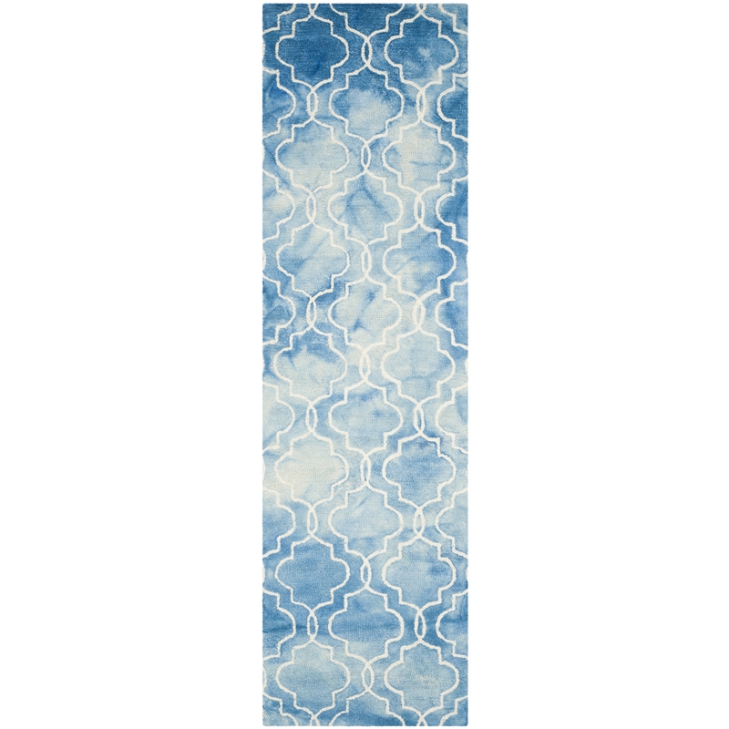 Safavieh Dip Dyed Blue Contemporary Rug - Runner 2'3