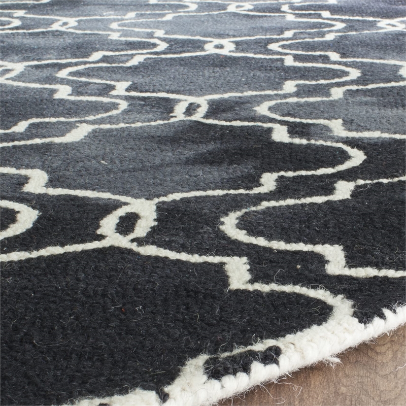 Safavieh Dip Dyed Graphite Contemporary Rug - Round 7'