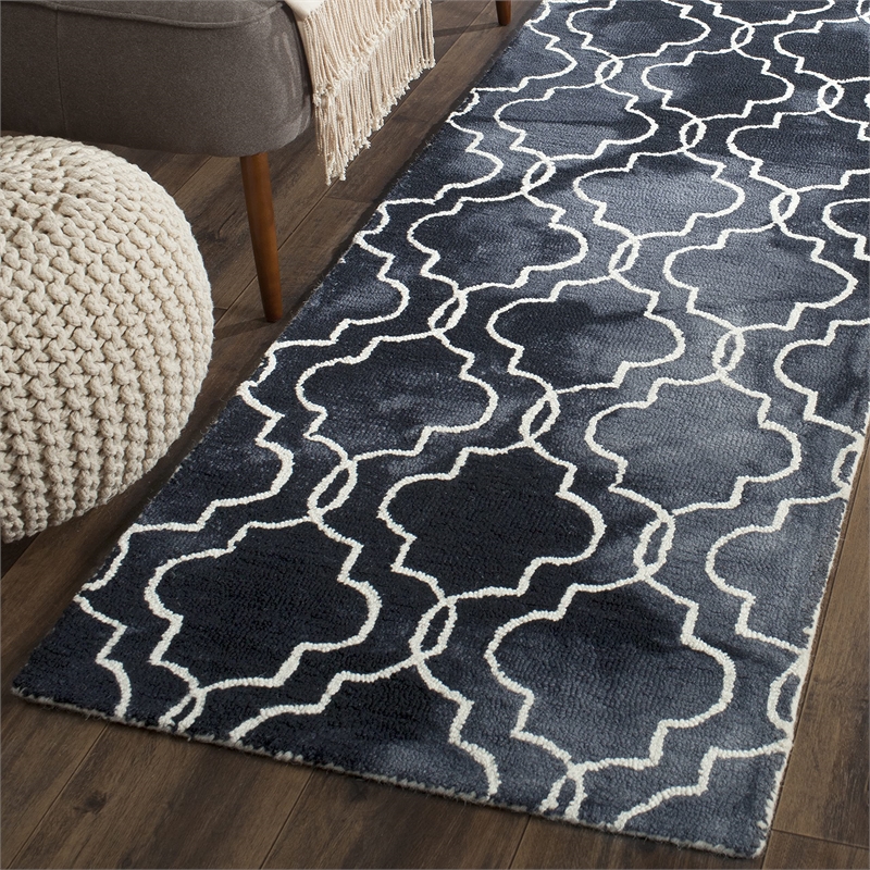 Safavieh Dip Dyed Graphite Contemporary Rug - Runner 2'3