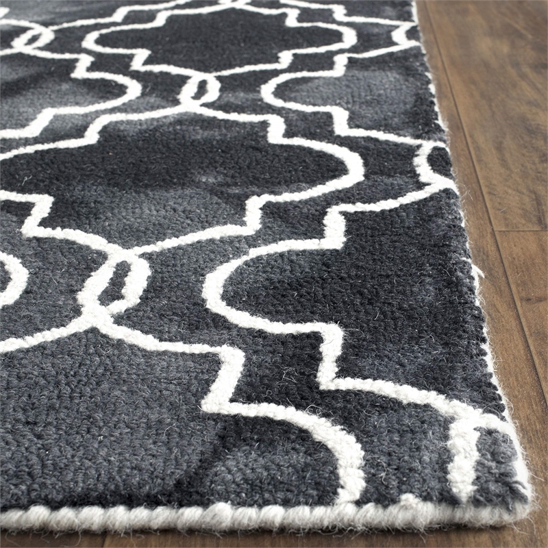 Safavieh Dip Dyed Graphite Contemporary Rug - Square 7'