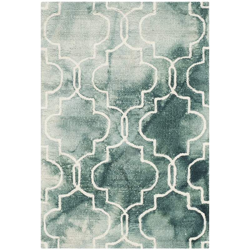 Safavieh Dip Dyed Green Contemporary Rug - 2' x 3'